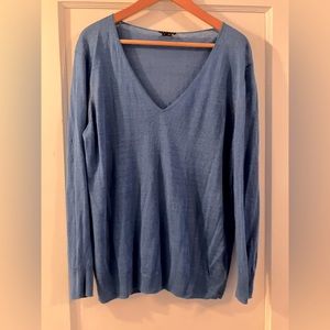 Theory linen/cotton lightweight sweater